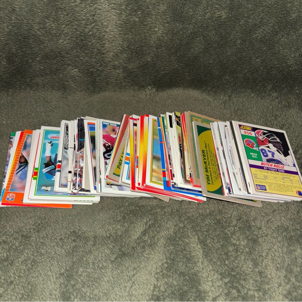 Assorted Football Trading Cards Collection